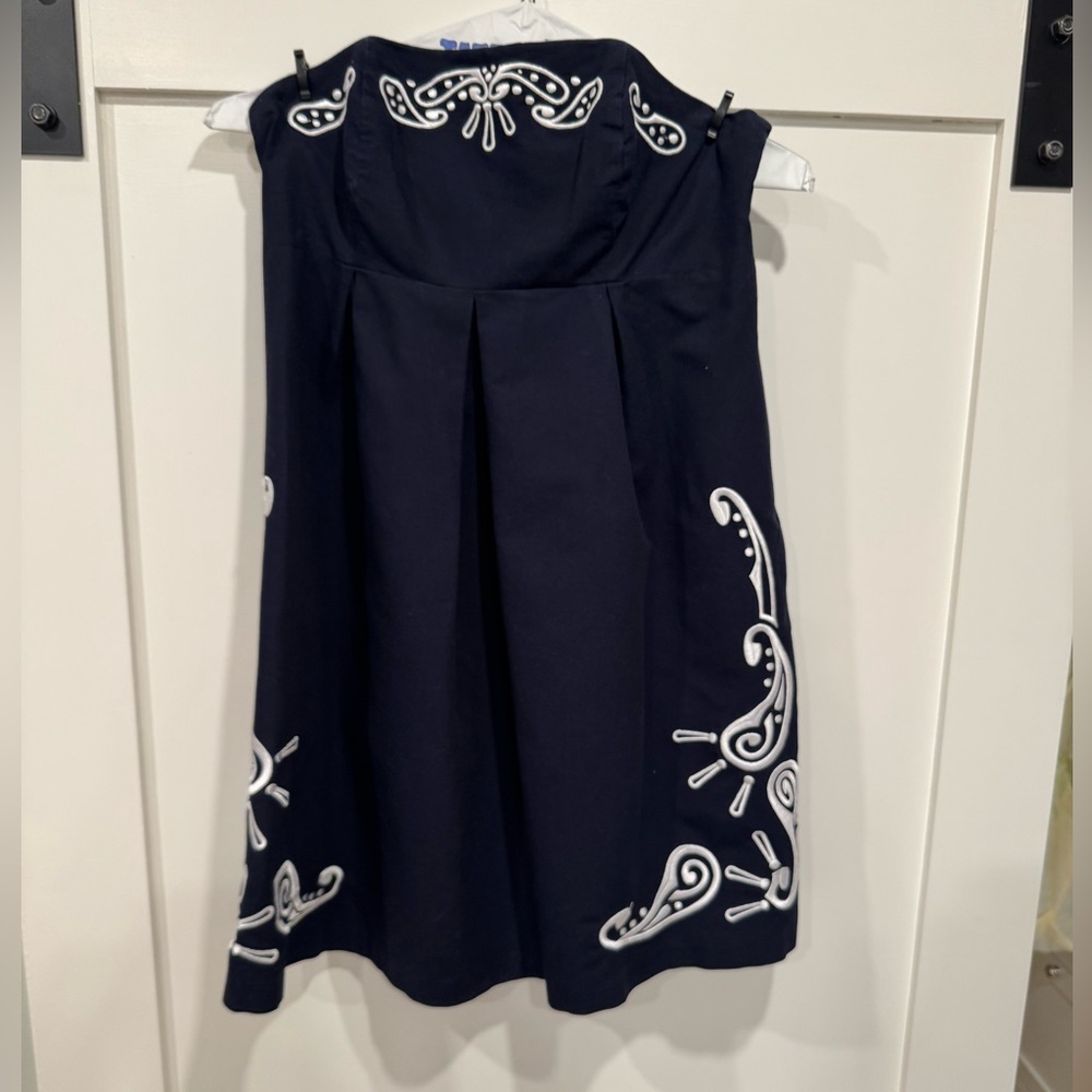 Tommy Hilfiger Strapless Navy Dress